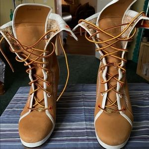 Timberland boots with wedge heel
